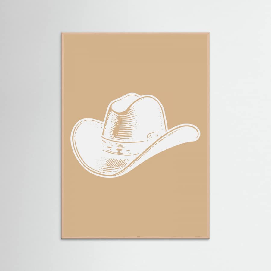 Plakat Neutral Cowboy Hat – plakat i druk artystyczny
