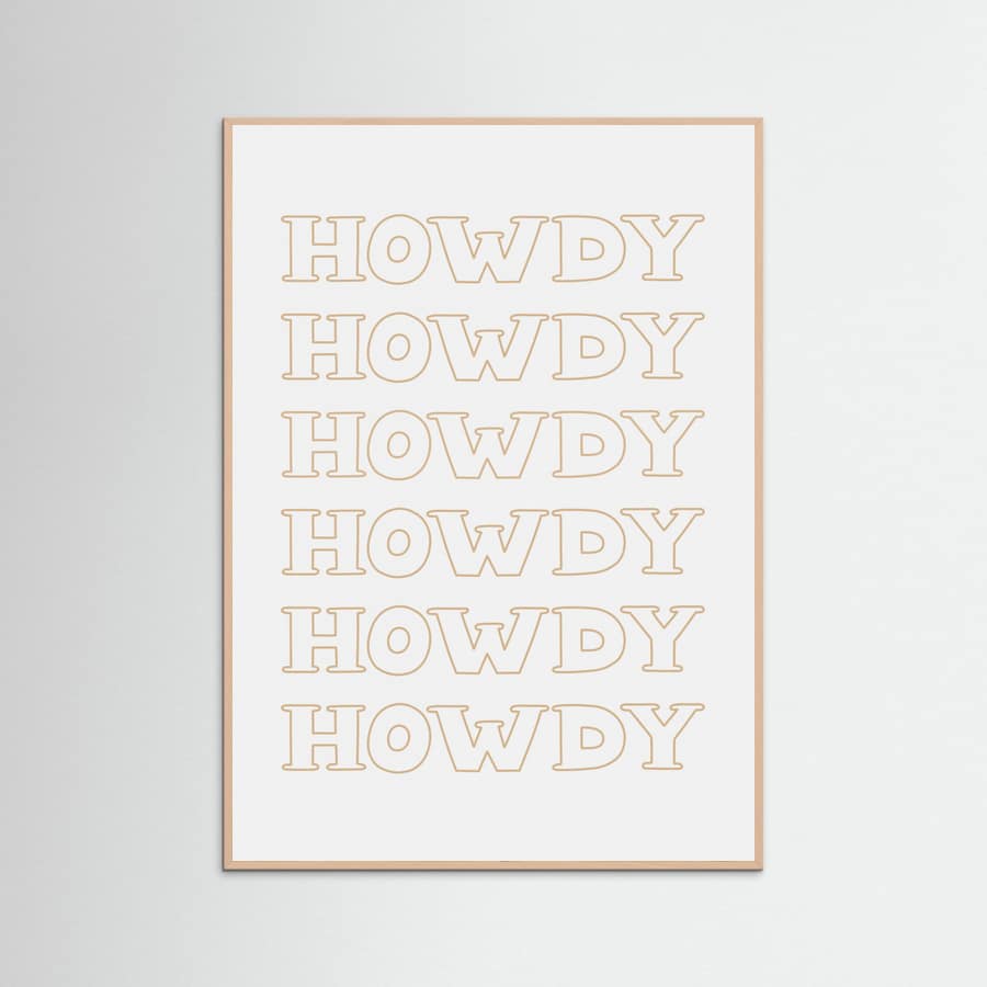 Plakat Neutral Howdy – plakat i druk artystyczny