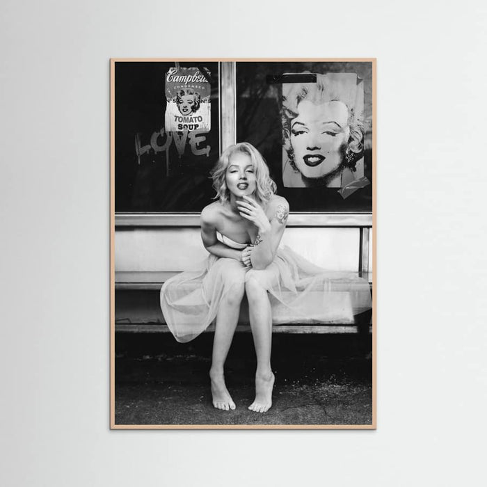New Marilyn BW Poster – plakat og kunsttryk
