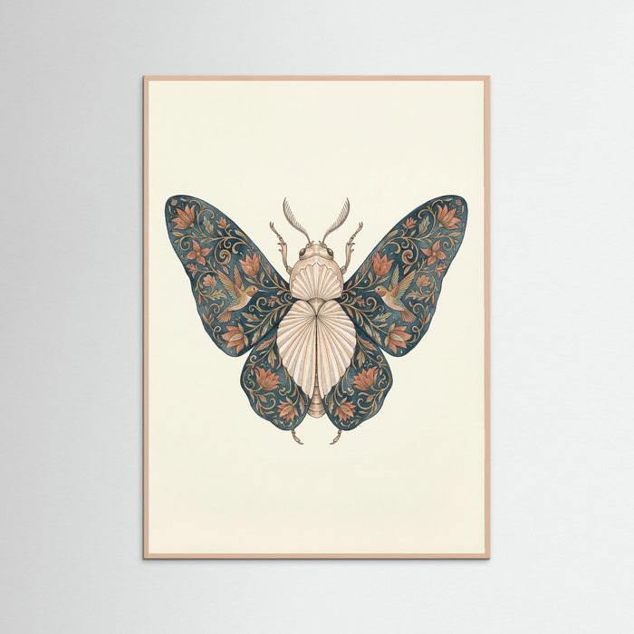 Rose Wood Ornate Silk Moth