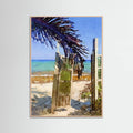Palm Leaf Beach Poster – poster och konsttryck