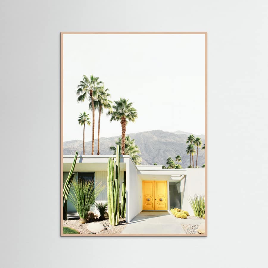 Palm Springs Yellow Door Poster – poster and art print
