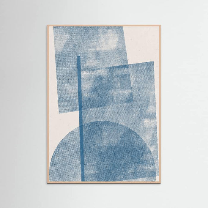 Paper Blue Collage No.2 Poster – poster and art print