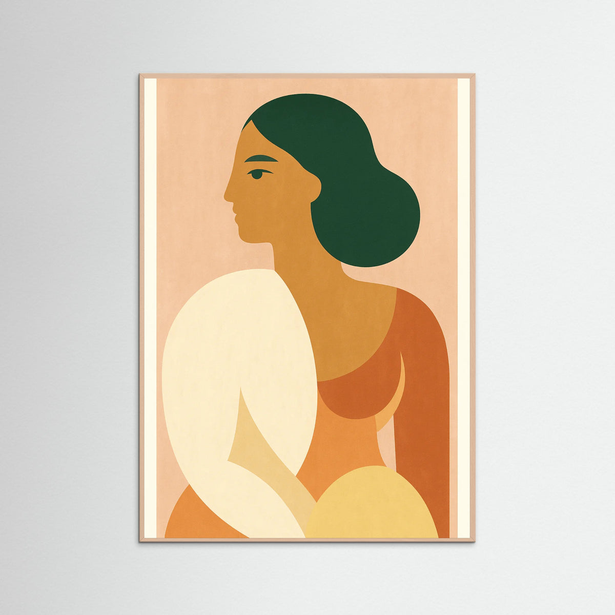 Rose Wood Pastel Portrait