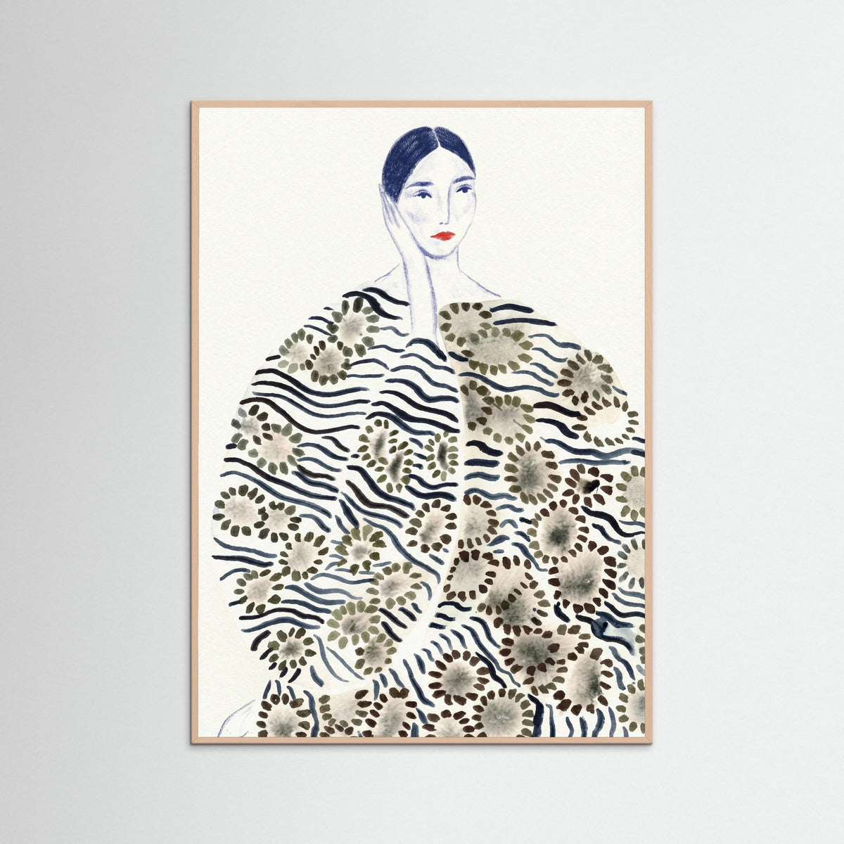 Rose Wood Patterned Elegance