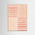 Peach Stripes Poster – Poster und Kunstdruck