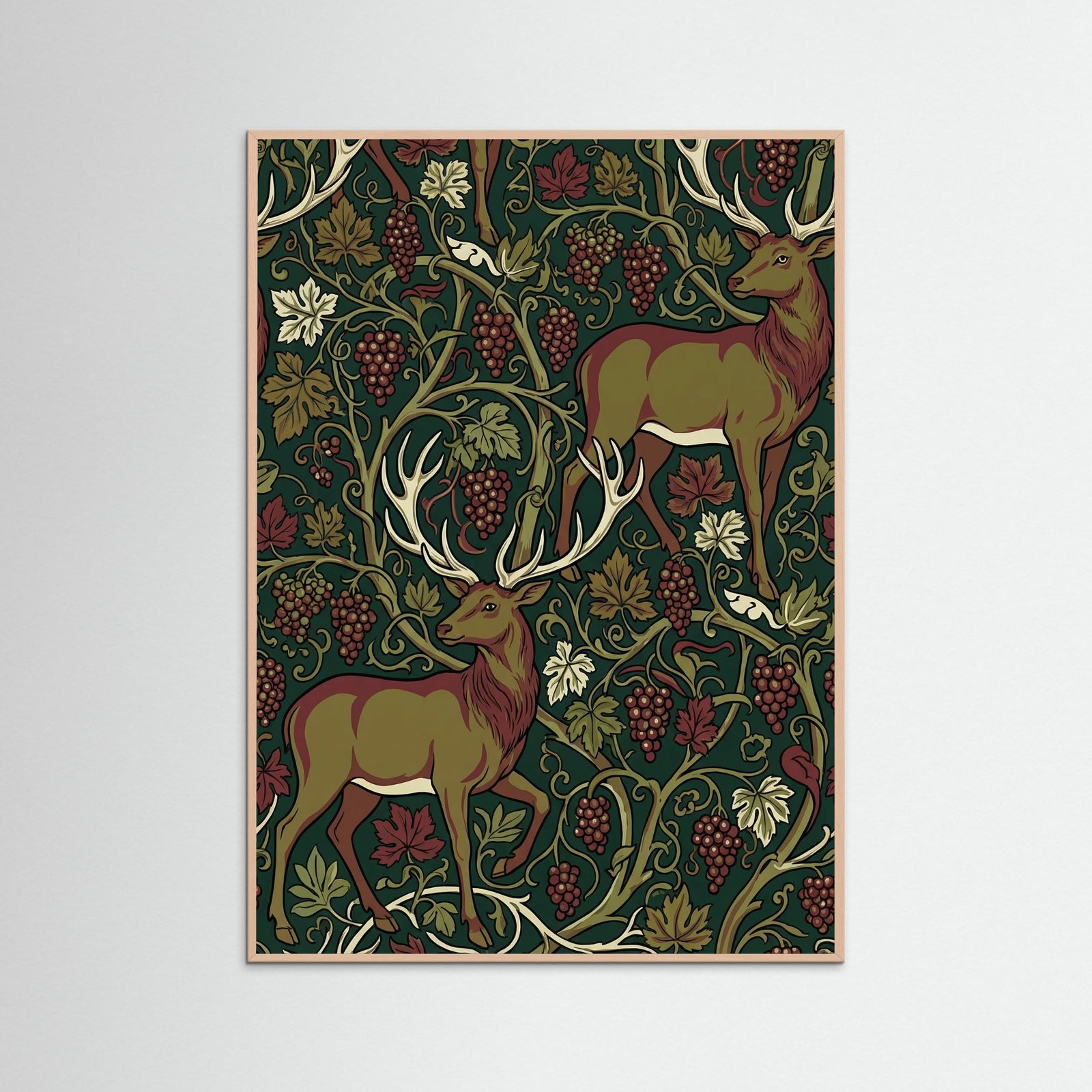 Rose Wood Peacock Dragon Tapestry