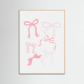 Pink Bows Poster – plakat og kunsttryk