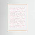 Pink Howdy Poster – plakat og kunsttryk