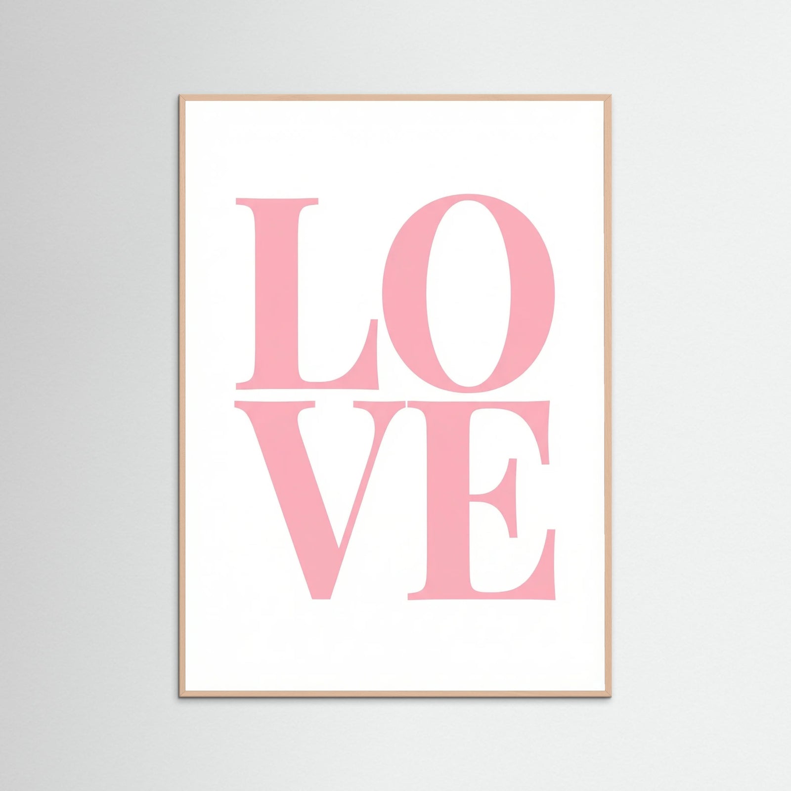 Rose Wood Pink Typography Bliss