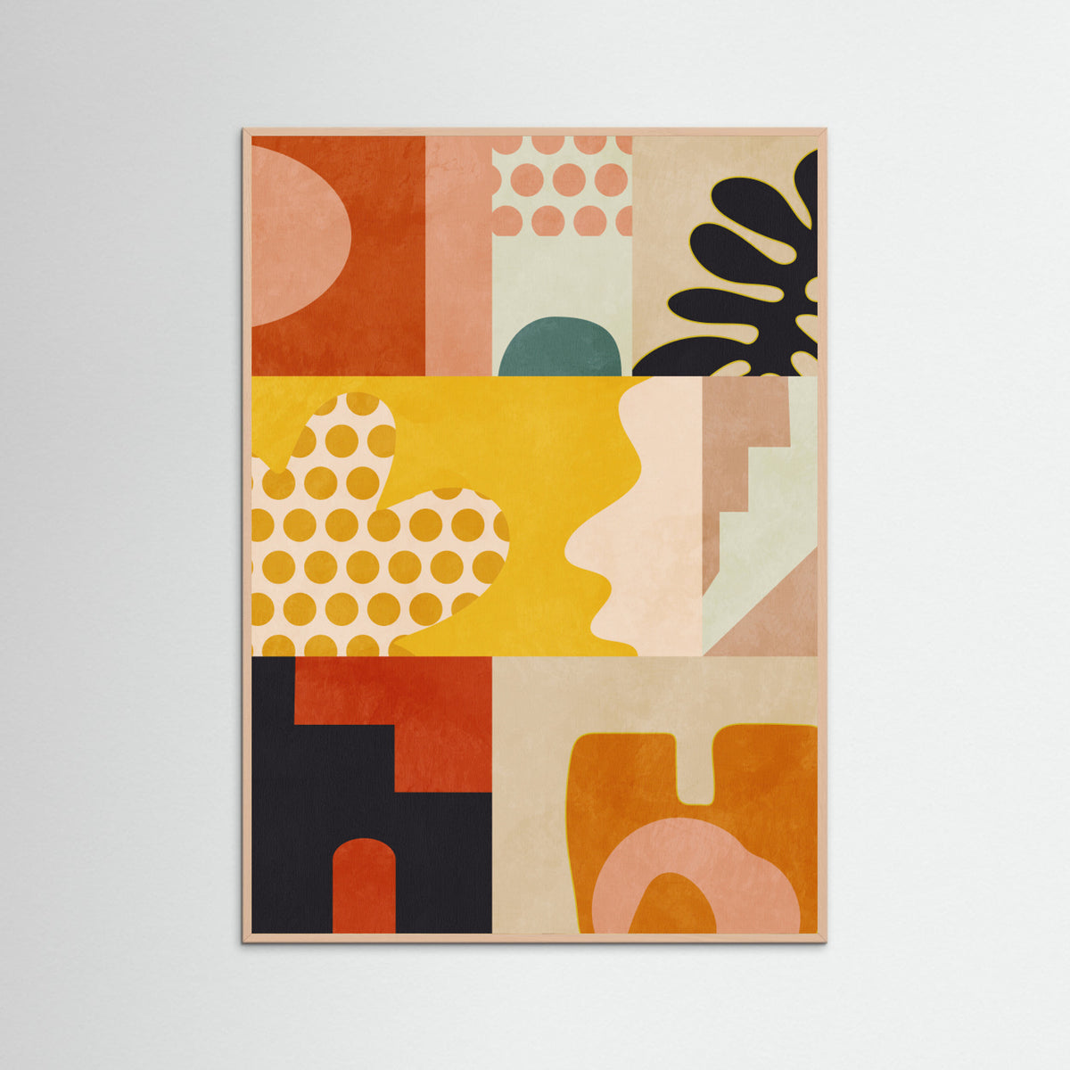 Rose Wood Playing Around Shapes 6 Poster