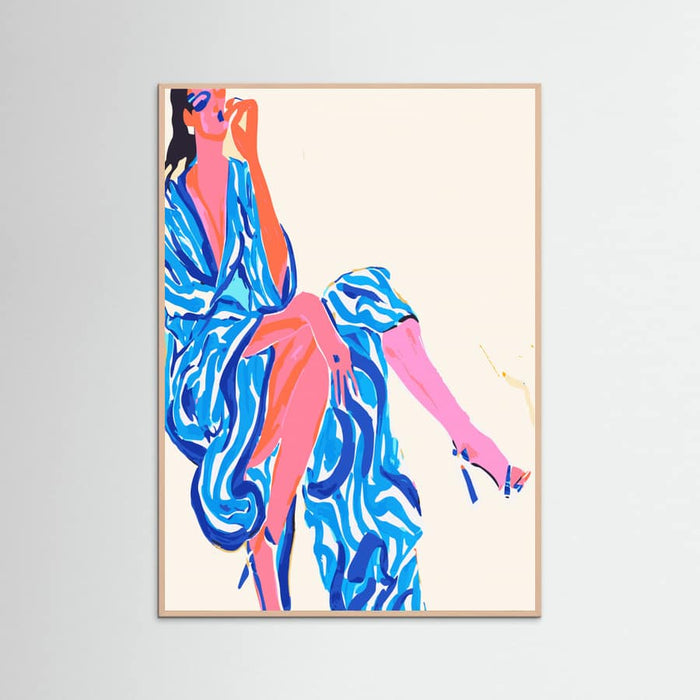 Portrait Woman in robe Poster – plakat og kunsttryk
