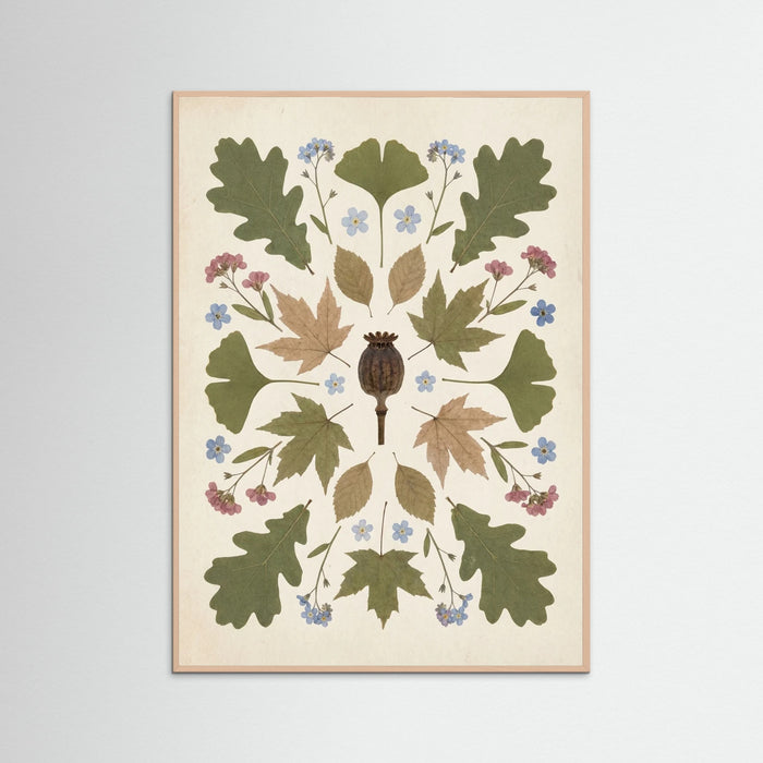 Rose Wood Pressed Garden Blooms