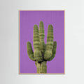 Rose Wood Purple Cactus Poster