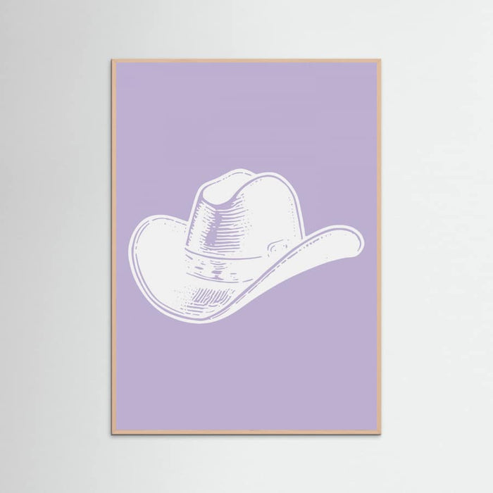 Plakat Purple Cowboy Hat – plakat i druk artystyczny