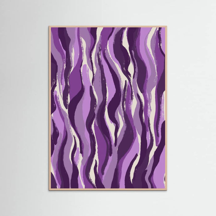 Purple Flame Waves Poster – plakat og kunsttryk