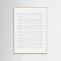 Plakat Purple Howdy – plakat i druk artystyczny