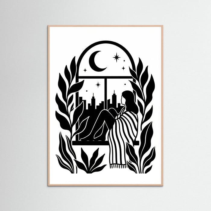Rose Wood Quiet Contemplation Black