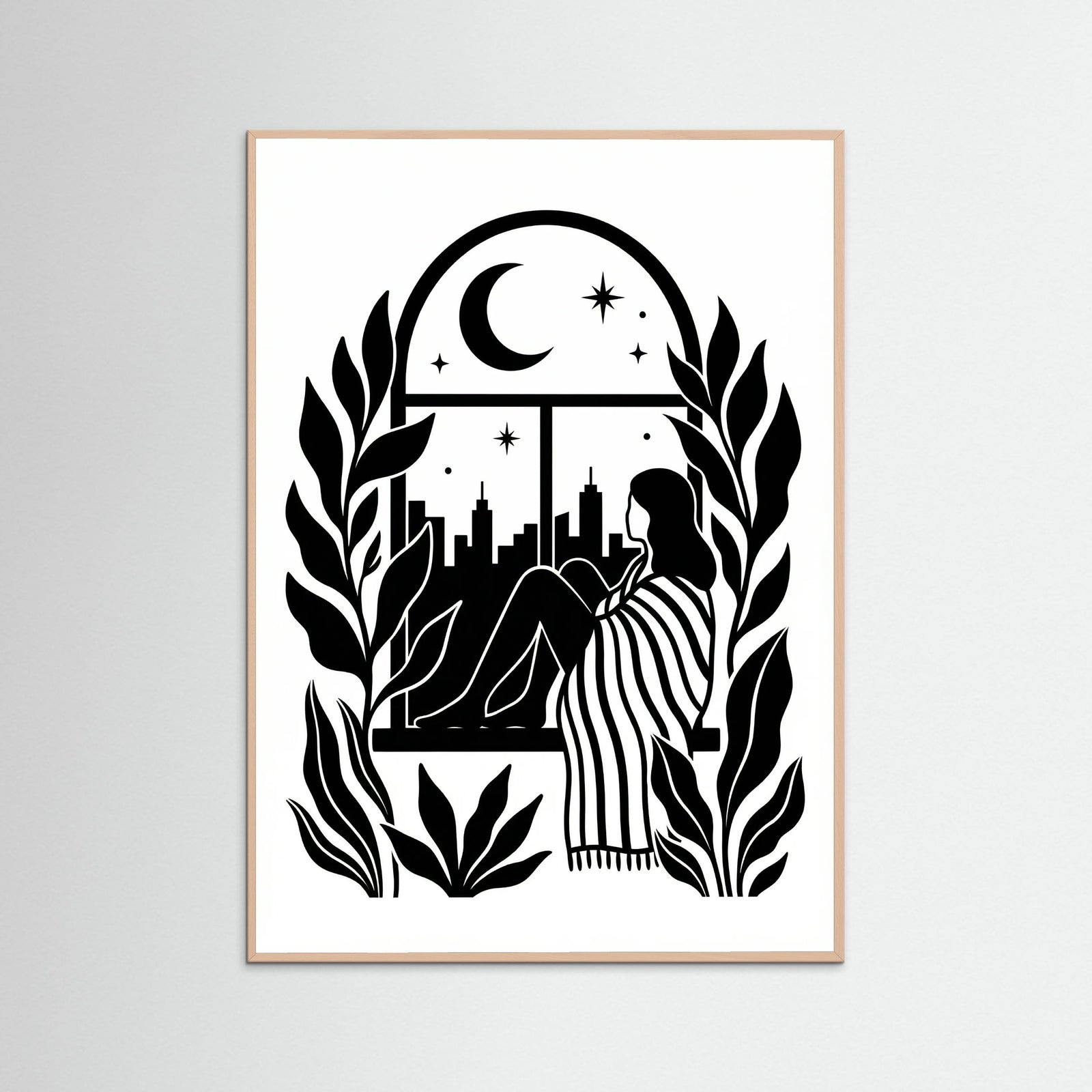 Rose Wood Quiet Contemplation Black