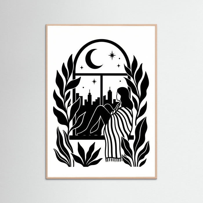 Rose Wood Quiet Contemplation Black
