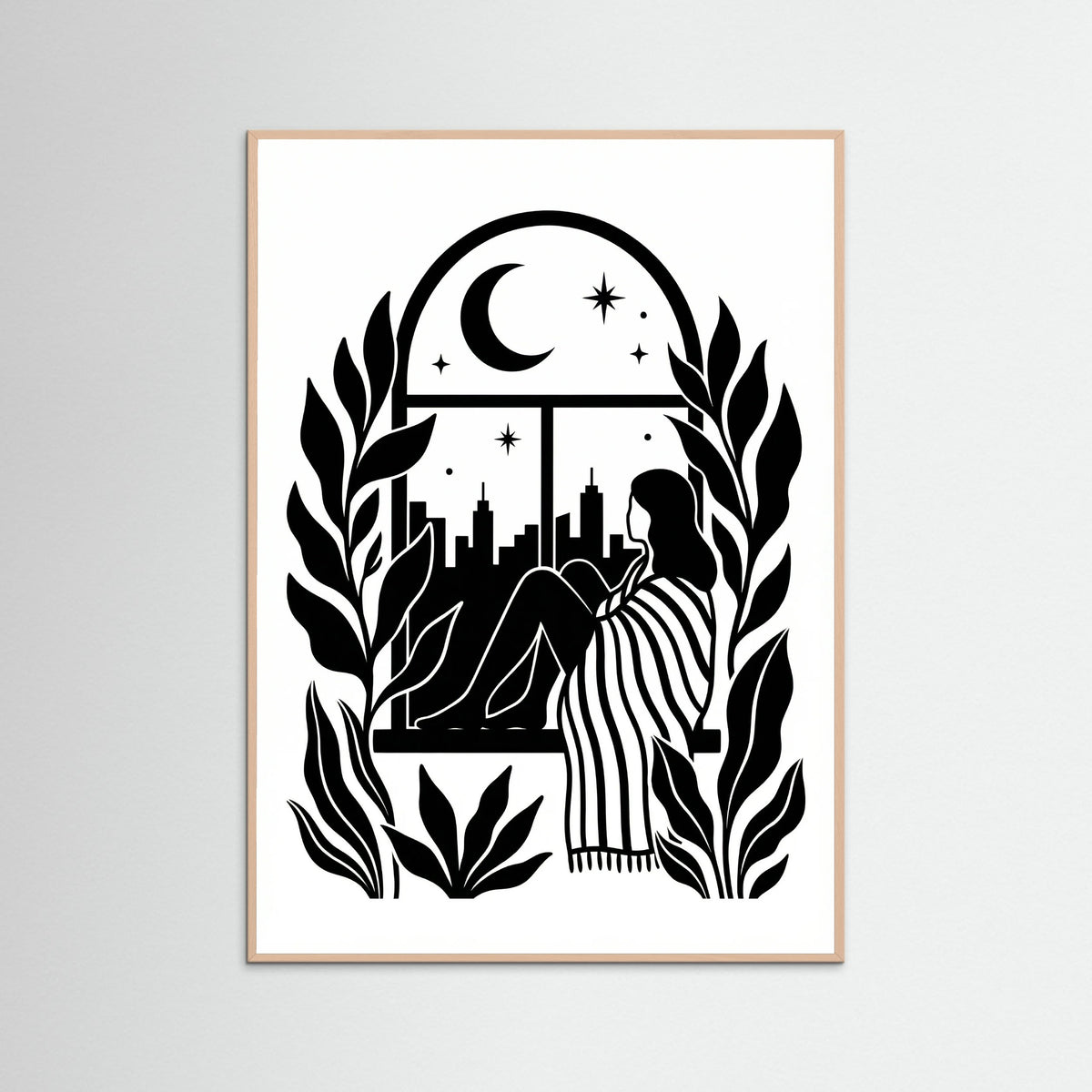 Rose Wood Quiet Contemplation Black