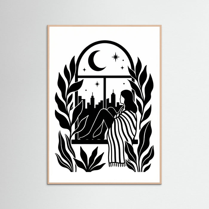 Rose Wood Quiet Contemplation Black