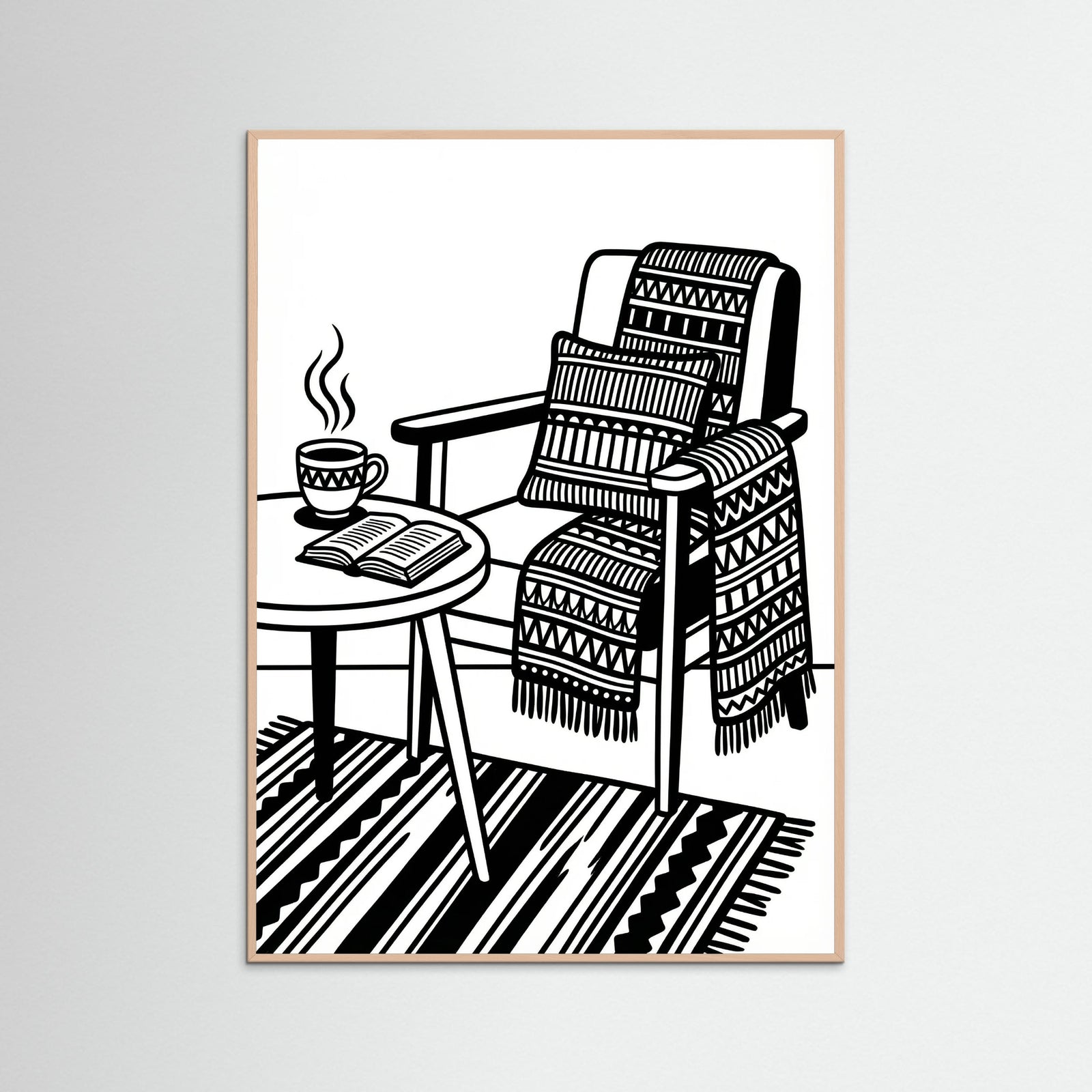 Rose Wood Quiet Repose Black