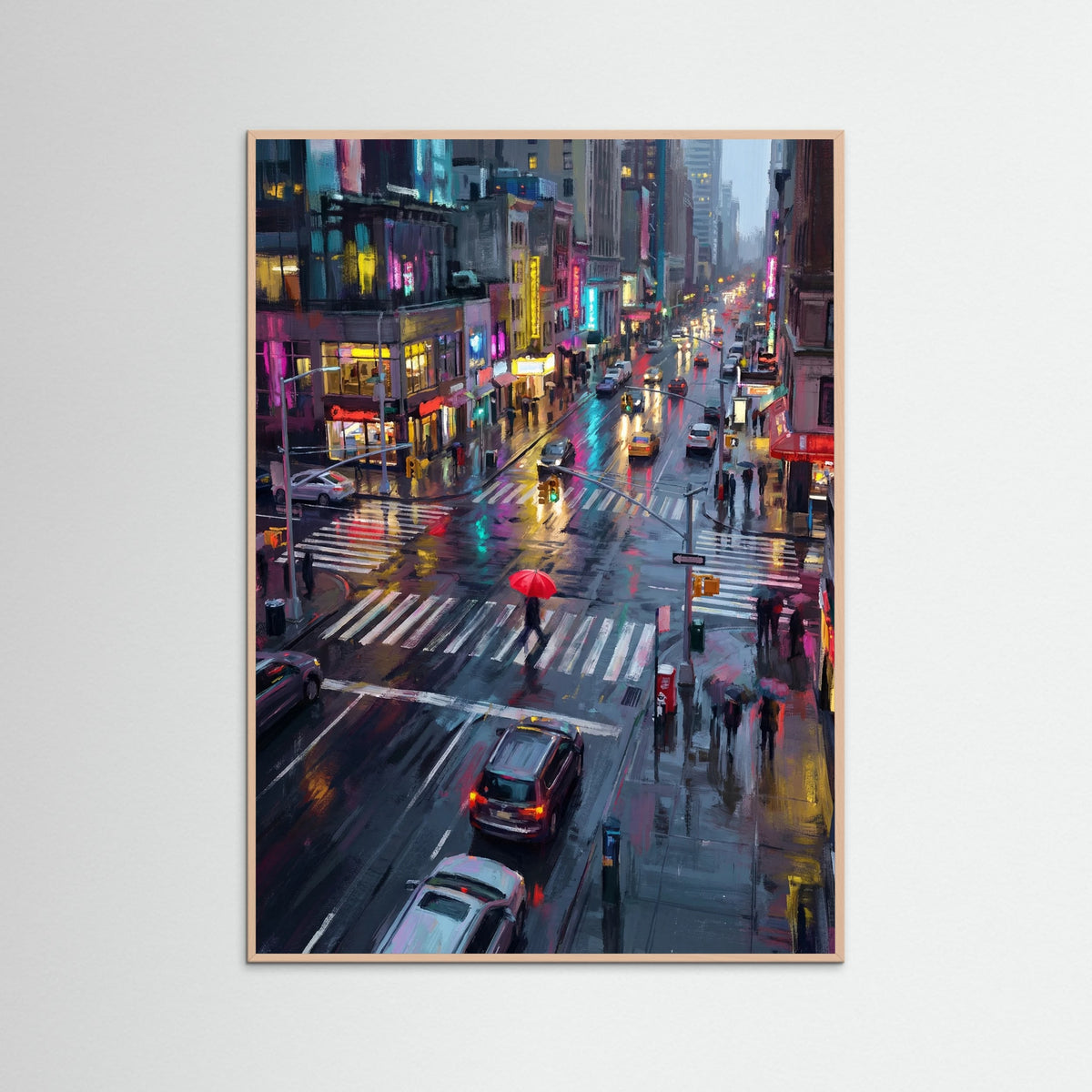 Rose Wood Rainy City Umbrellas