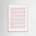 Red Howdy Poster – poster and art print