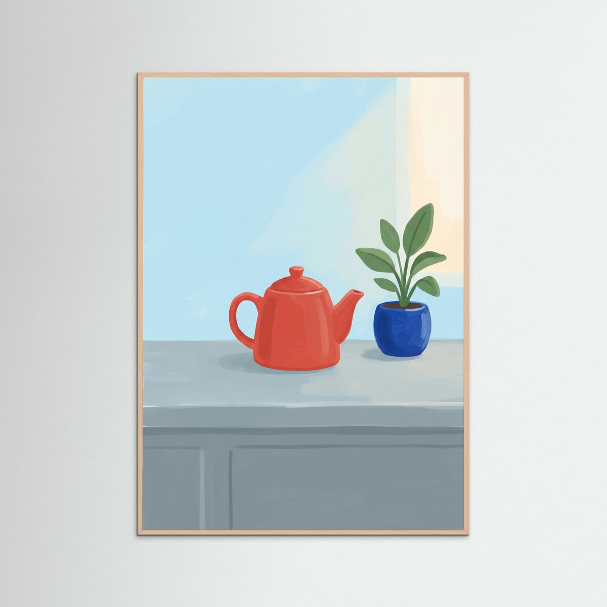 Rose Wood Red Lamp Stillness