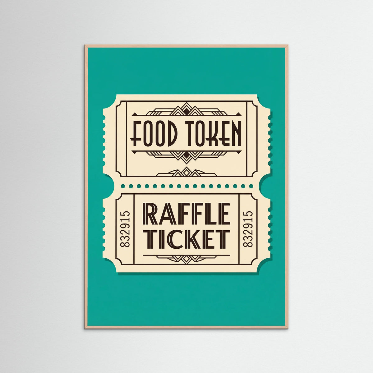 Rose Wood Retro Beverage Tokens