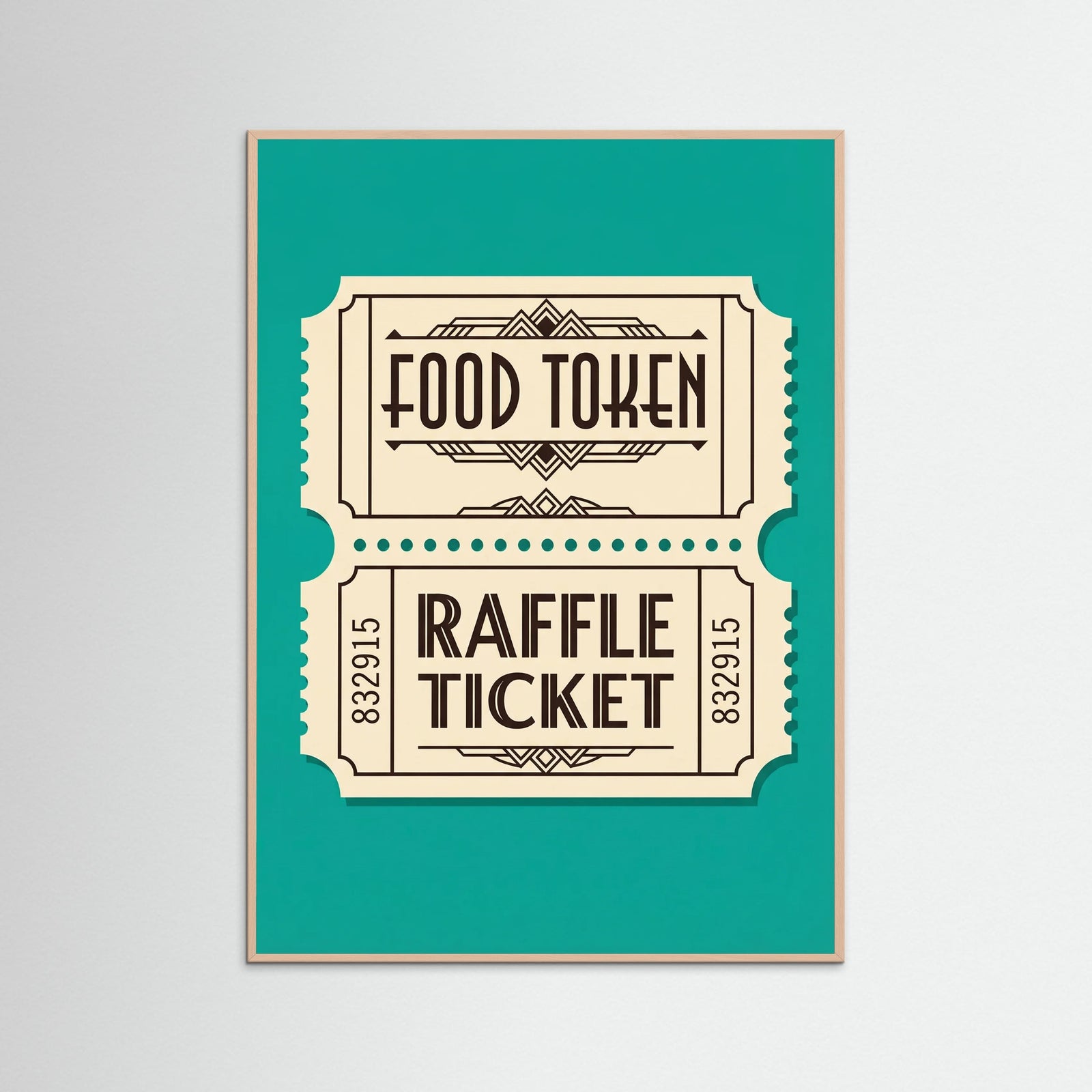 Rose Wood Retro Beverage Tokens