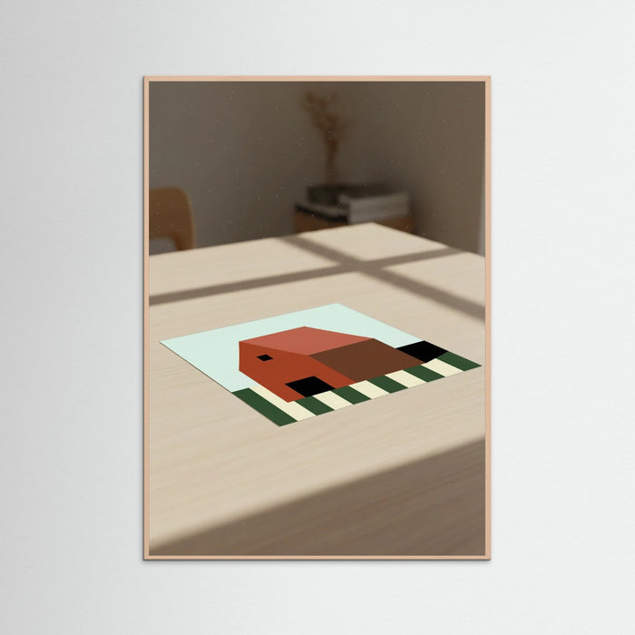 Rose Wood Rural Abstraction