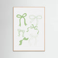Plakat Sage Green Bows – plakat i druk artystyczny