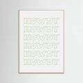 Plakat Sage Green Howdy – plakat i druk artystyczny