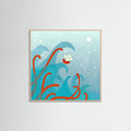 Sailing Boat and Sea Monster Poster – Poster und Kunstdruck