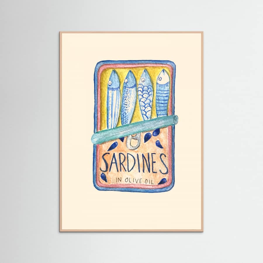 Sardines Poster – Poster und Kunstdruck