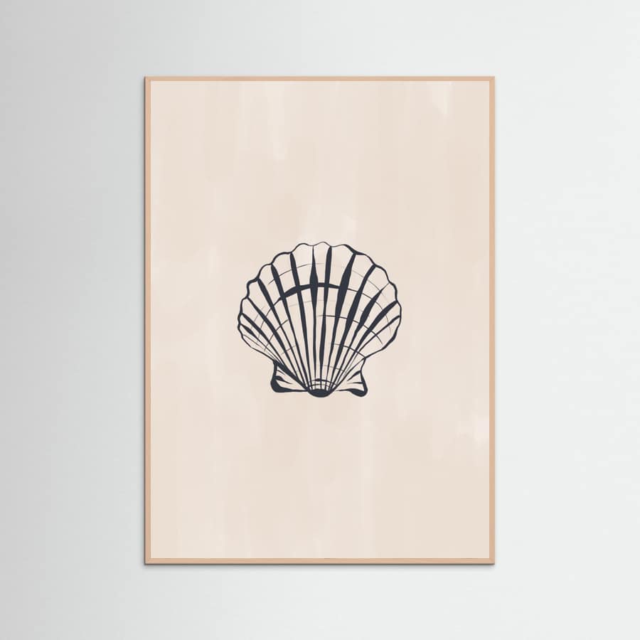 Seashell Poster – plakat og kunsttryk