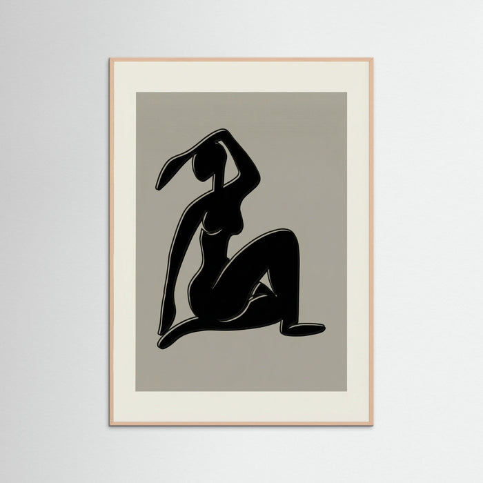 Rose Wood Seated Cutout Form