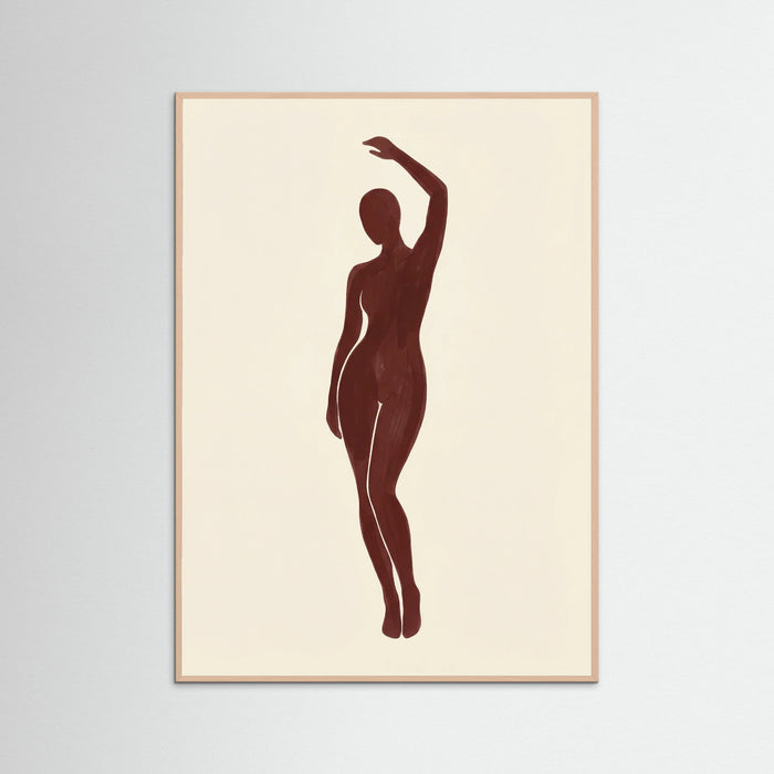 Rose Wood Seated Silhouette