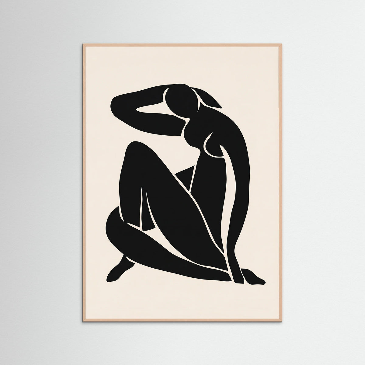 Rose Wood Seated Silhouette