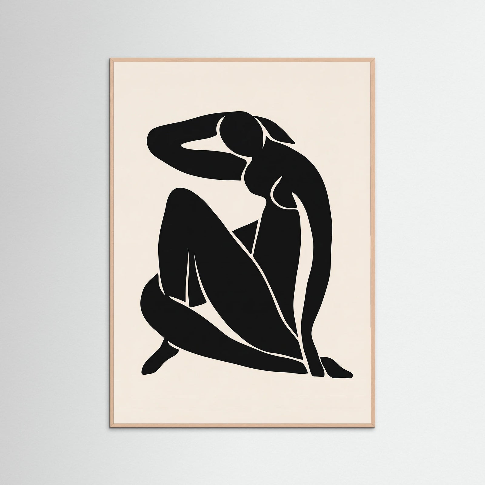 Rose Wood Seated Silhouette