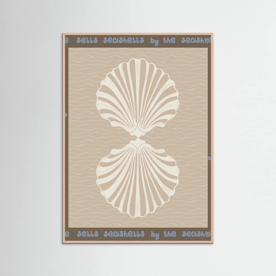 She sells seashells Poster – poster and art print