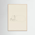 Rose Wood Slumbering Feline Grace