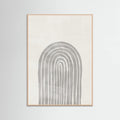 Soft Gray Rainbow Arch Poster – plakat og kunsttryk