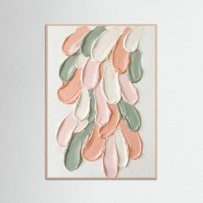 Rose Wood Soft Impasto Blooms