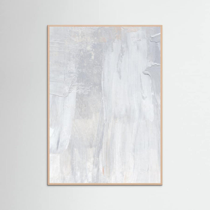 Soft Muted Gray Brushstrokes Poster – Poster und Kunstdruck