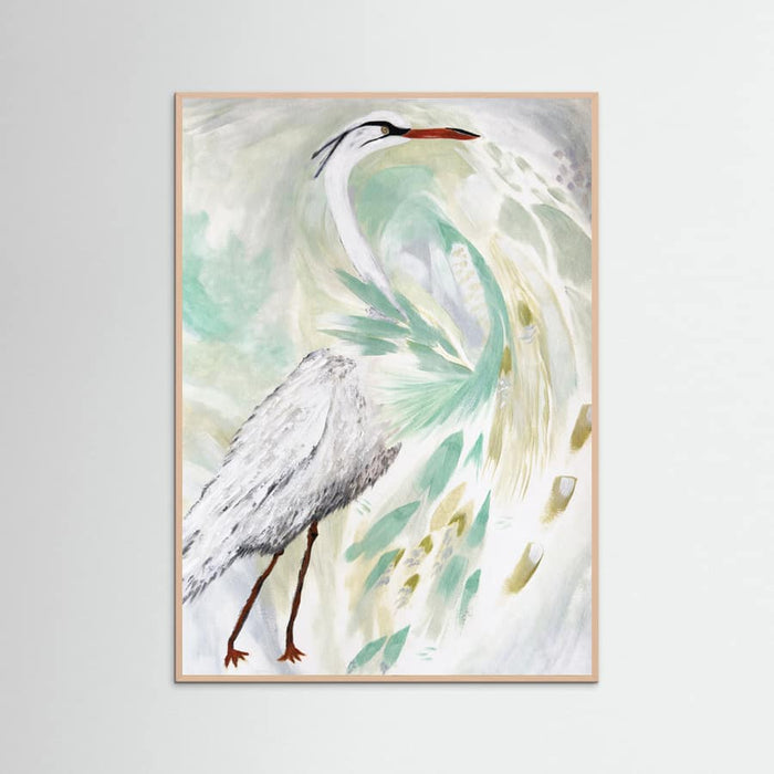Spring Egret Poster – poster och konsttryck
