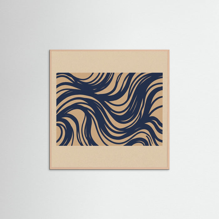 Rose Wood Square Abstract Currents
