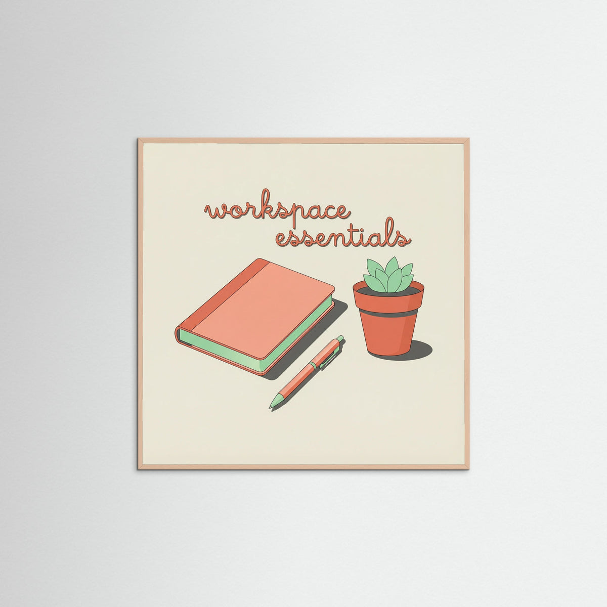 Rose Wood Square Bathroom Essentials Beige